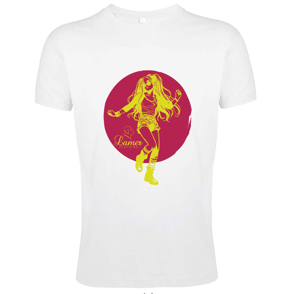 T-Shirt Men Fit Fille du soleil