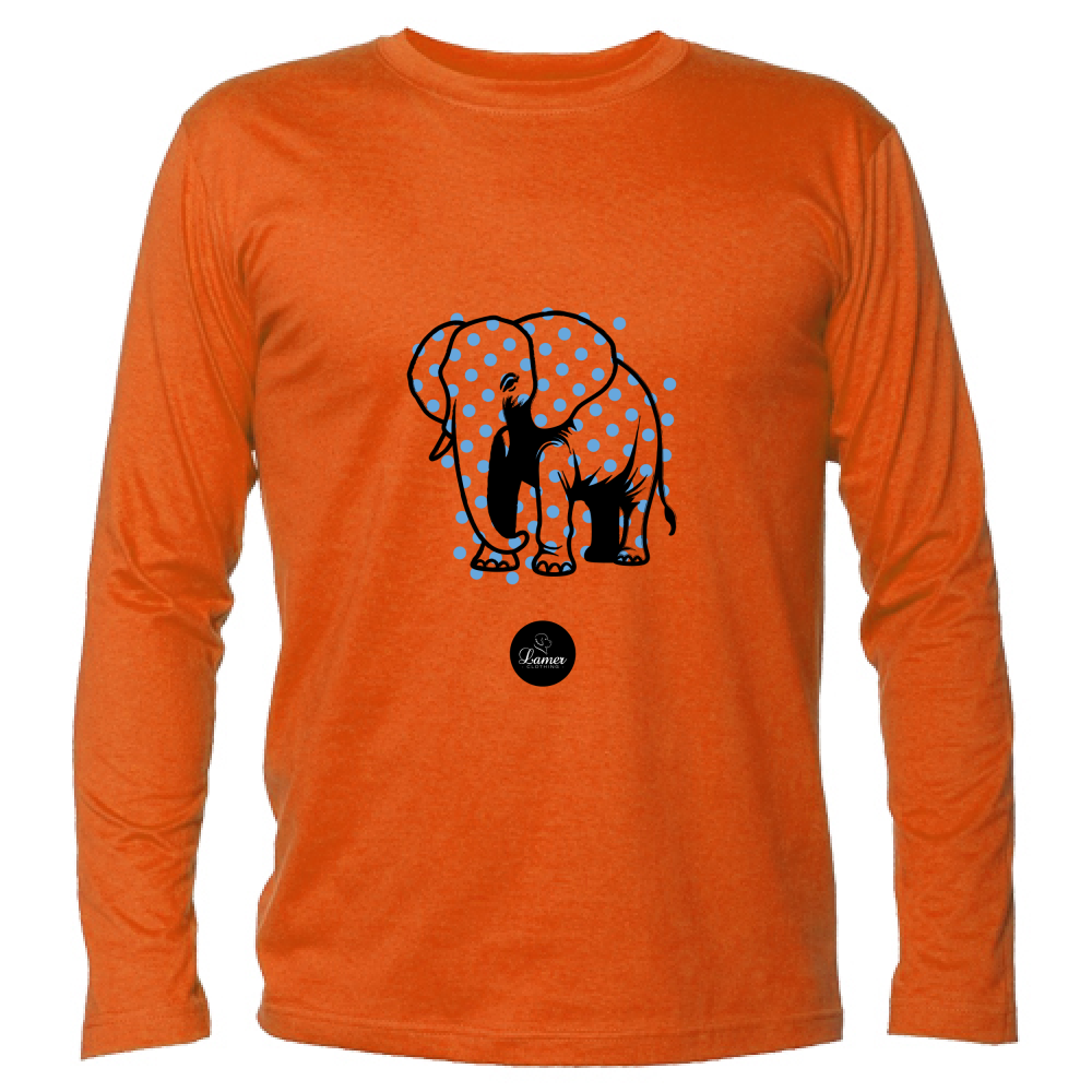 T-Shirt Unisex Manica Lunga Pois Elephant