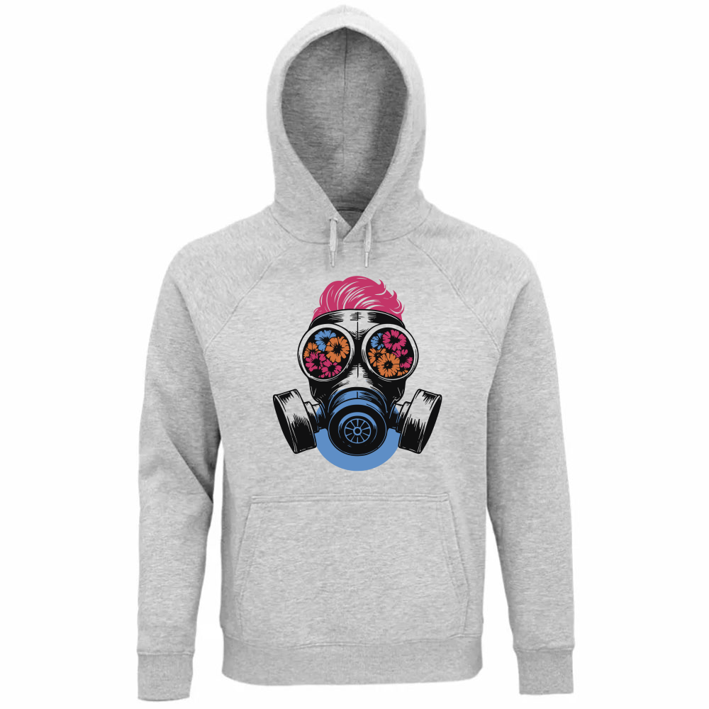 Felpa Organica Unisex Cappuccio Rebel 3000