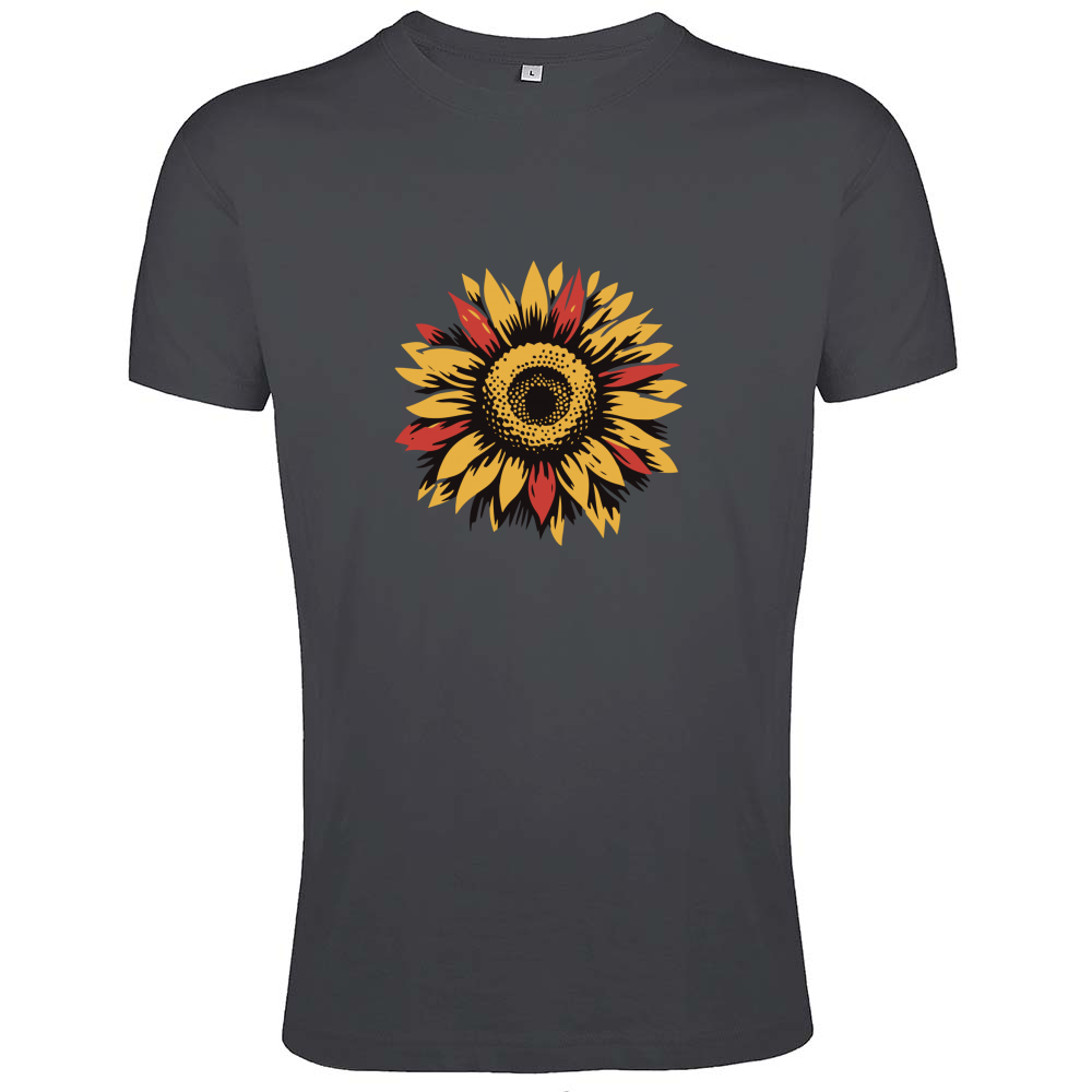 T-Shirt Men Fit Sun Flowers