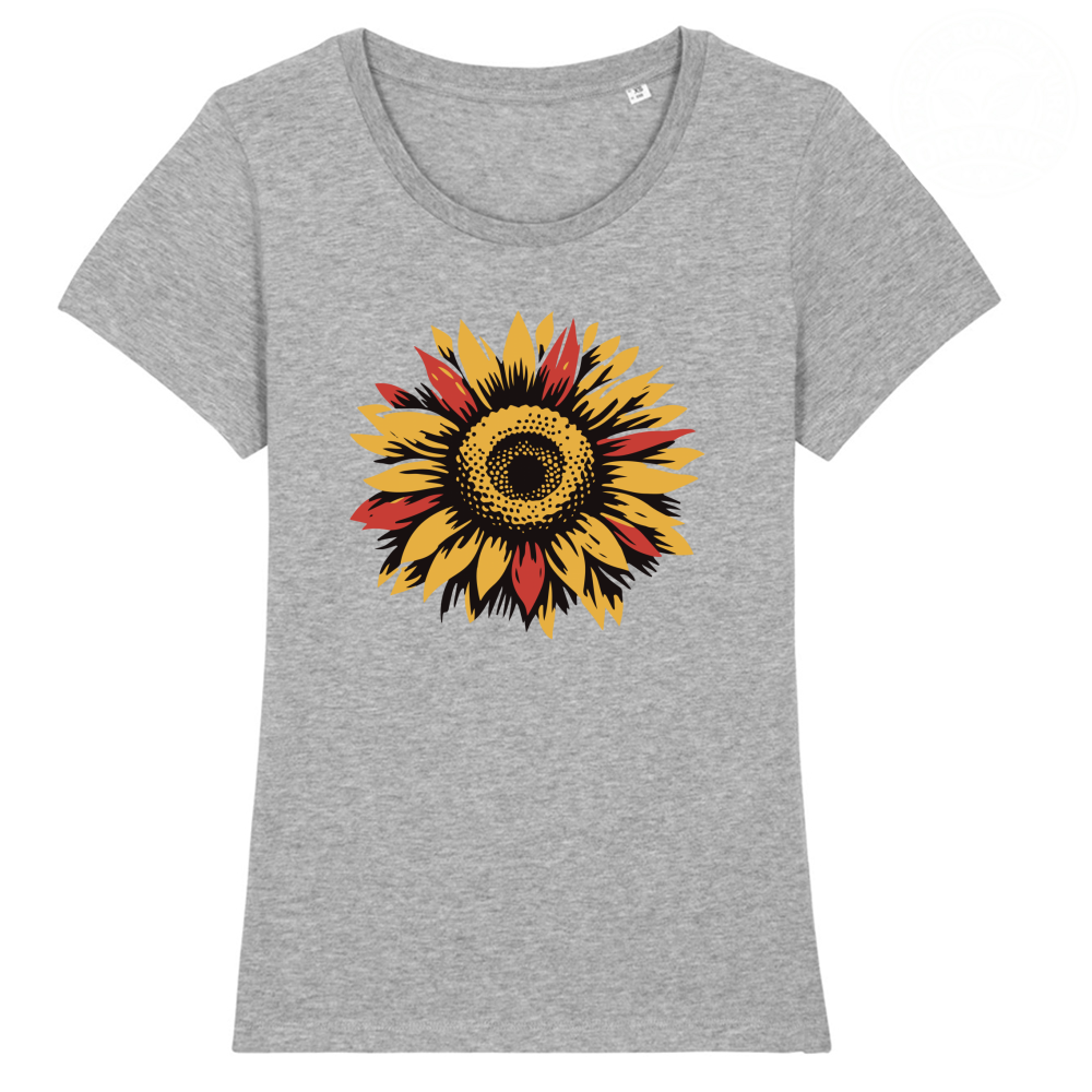 T-Shirt Women Premium Organic Sun Flowers