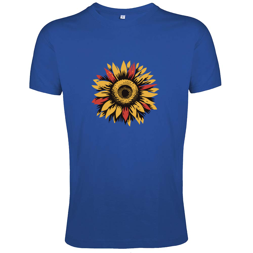 T-Shirt Men Fit Sun Flowers