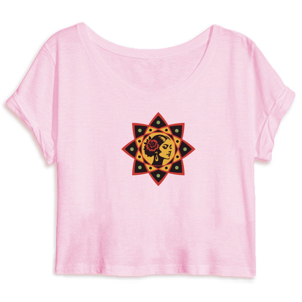 Top Crop Organico Passione Flamenca