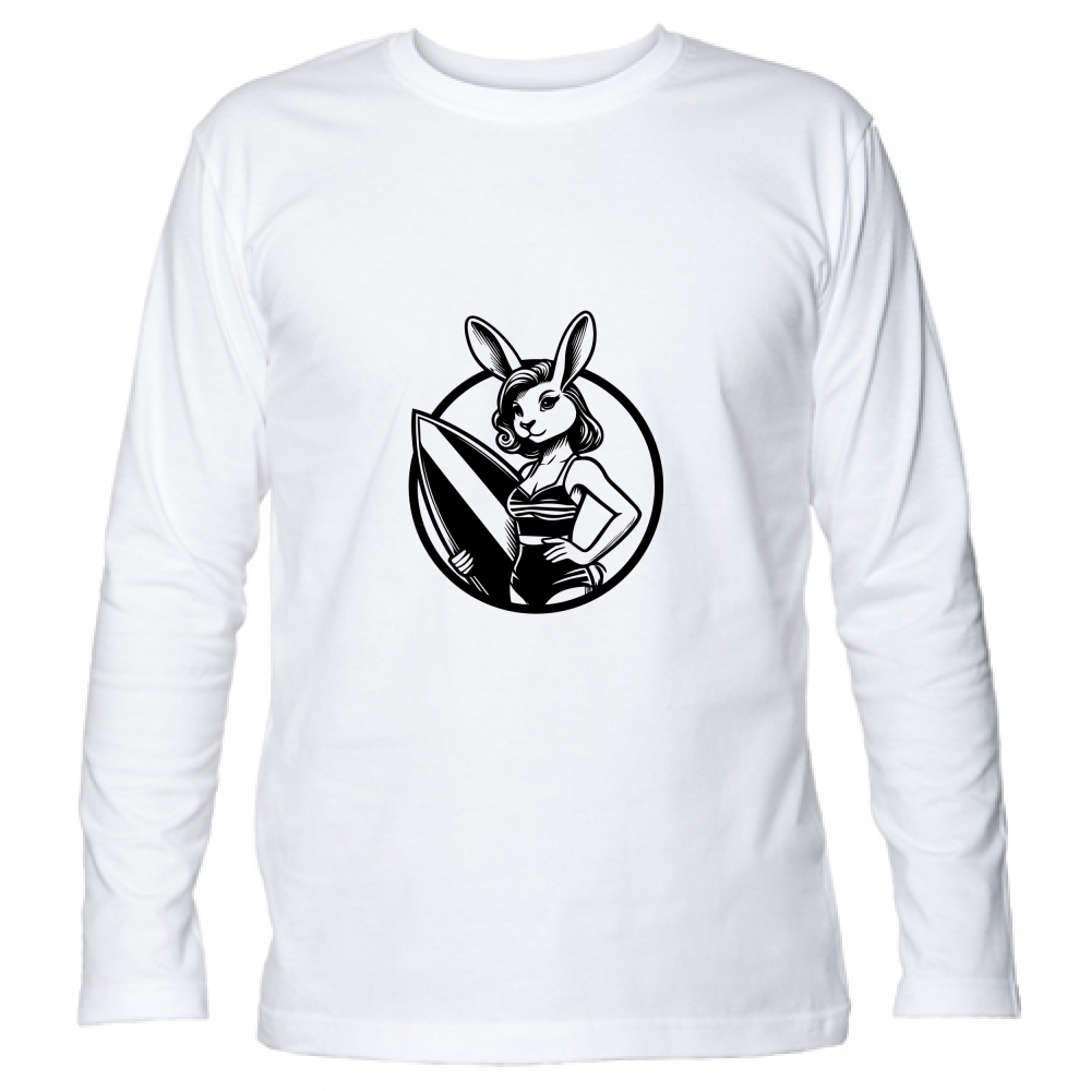 T-Shirt Unisex Manica Lunga Surfin' in La Mer