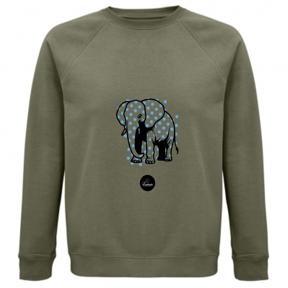 Felpa Unisex Organica Pois Elephant