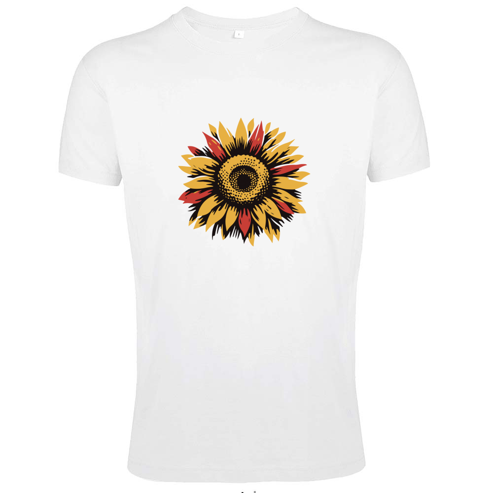 T-Shirt Men Fit Sun Flowers