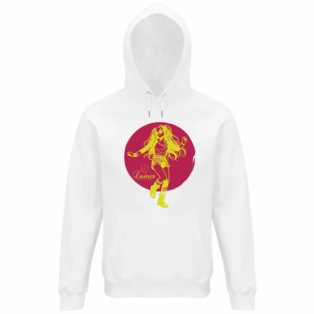 Felpa Organica Unisex Cappuccio Fille du soleil