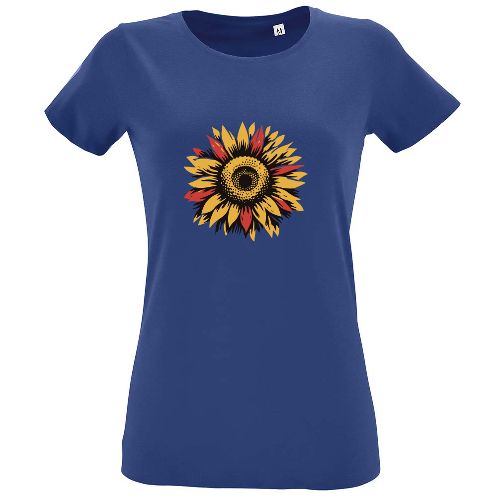 T-Shirt Women Fit Sun Flowers