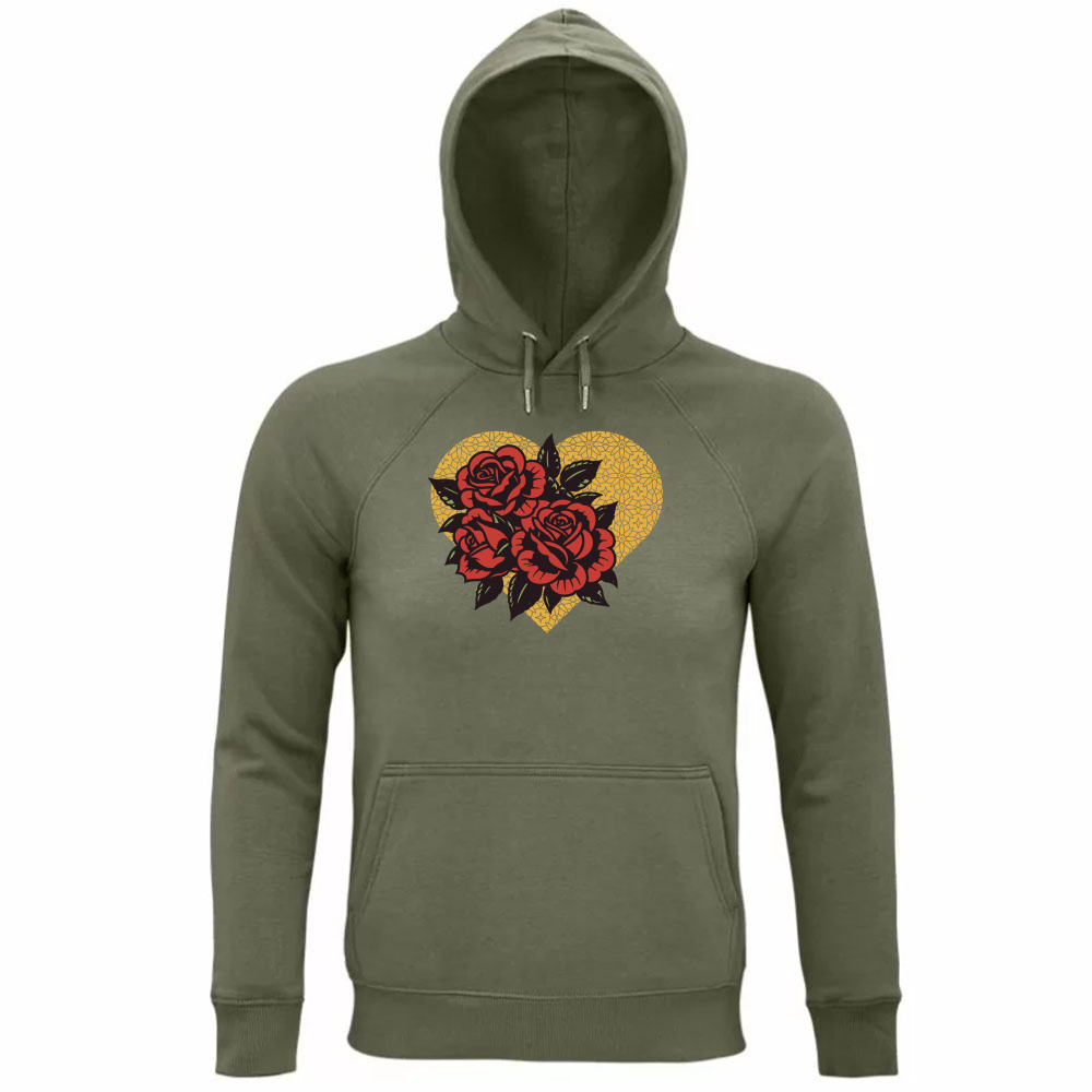 Felpa Organica Cappuccio Corazón Andaluz