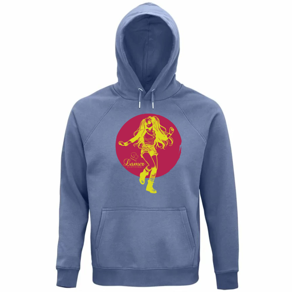 Felpa Organica Unisex Cappuccio Fille du soleil