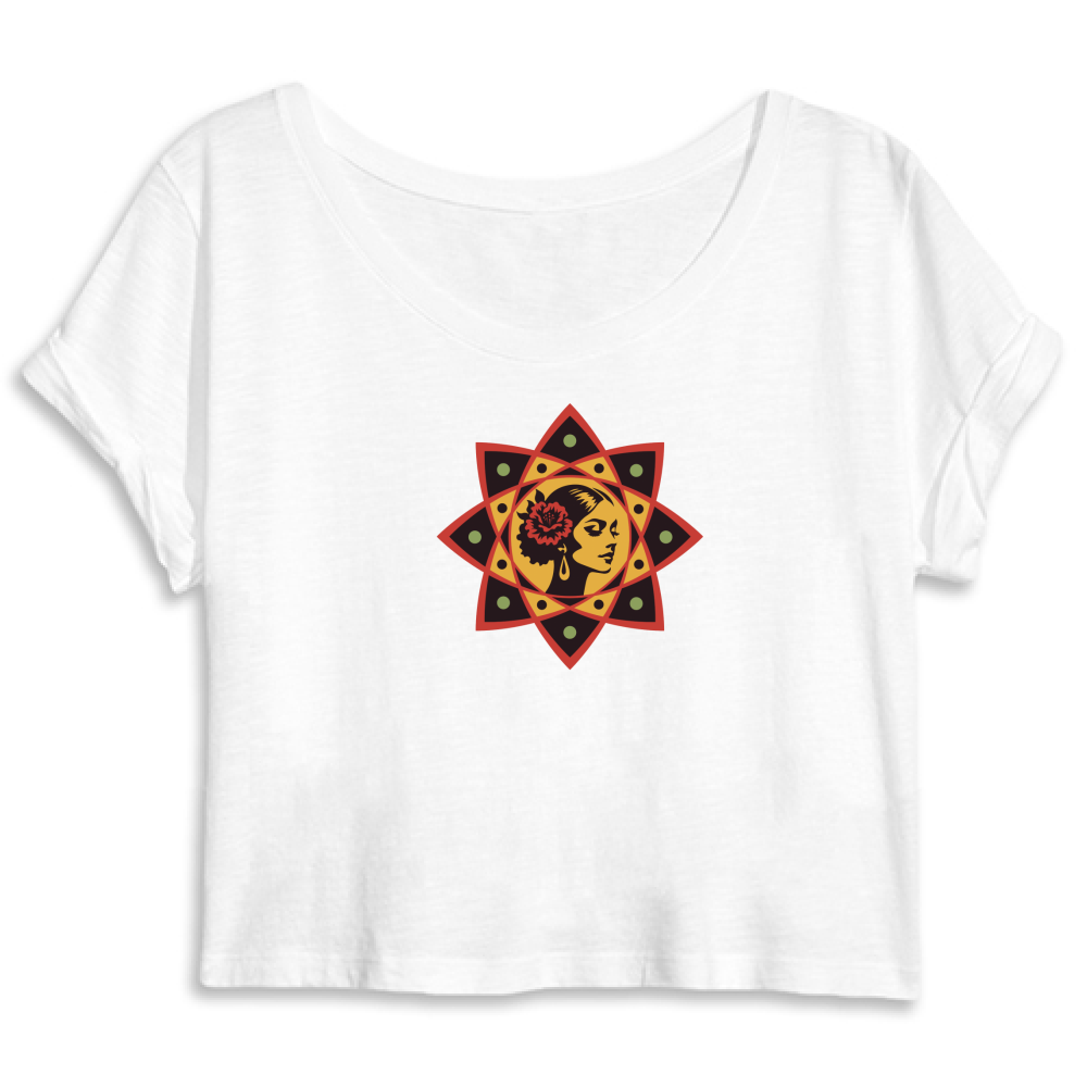 Top Crop Organico Passione Flamenca
