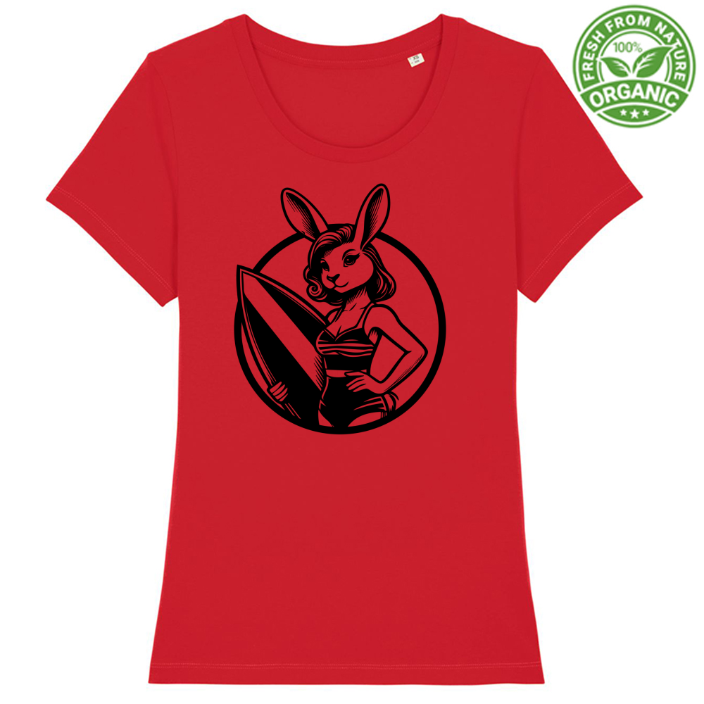 T-Shirt Women Premium Organic Surfin' in La Mer