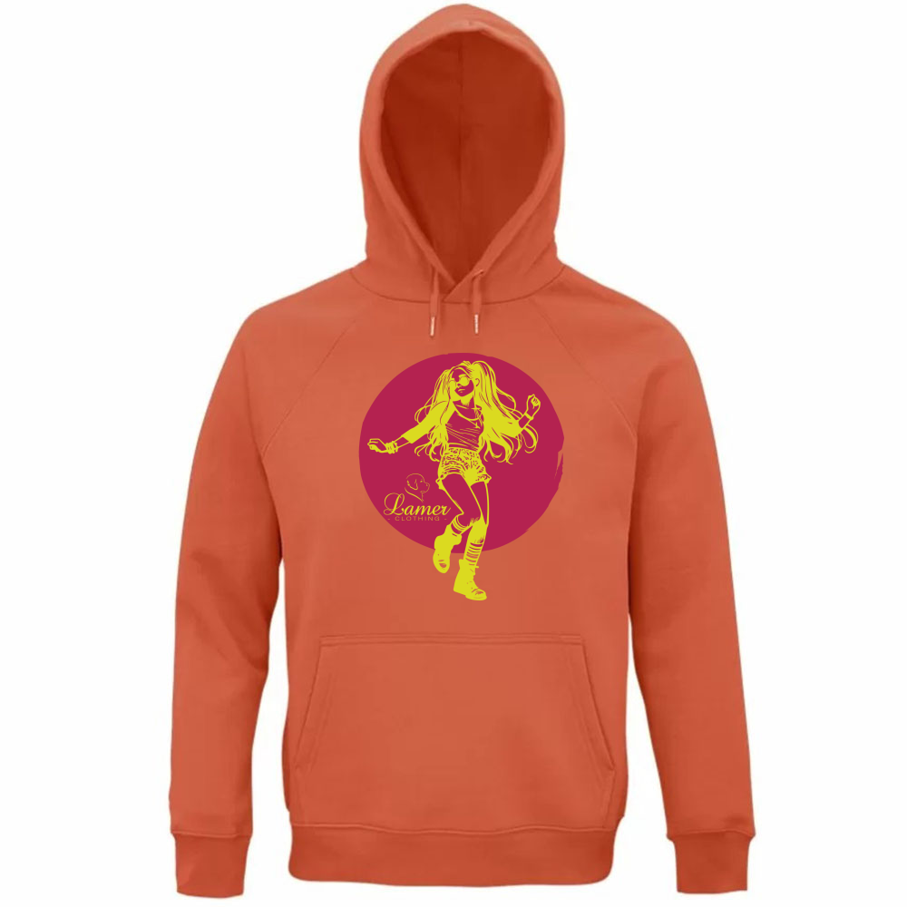 Felpa Organica Unisex Cappuccio Fille du soleil