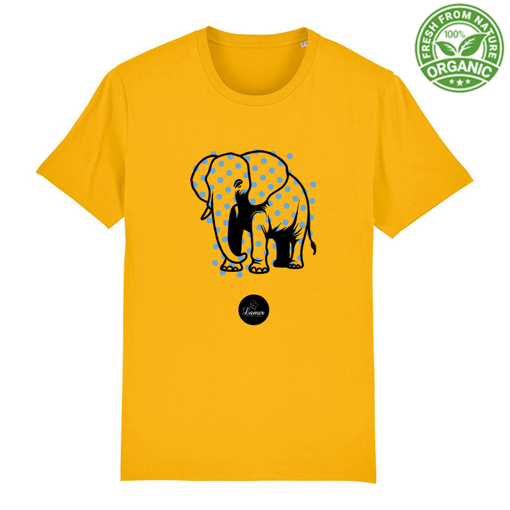 T-Shirt Unisex Premium Organic Pois Elephant