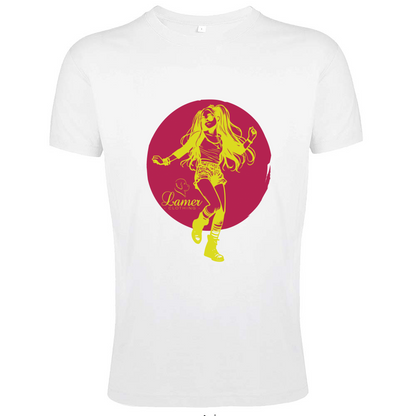 T-Shirt Men Fit Fille du soleil