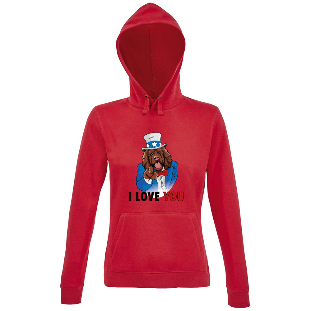 Hoodie Premium Women Blue Line