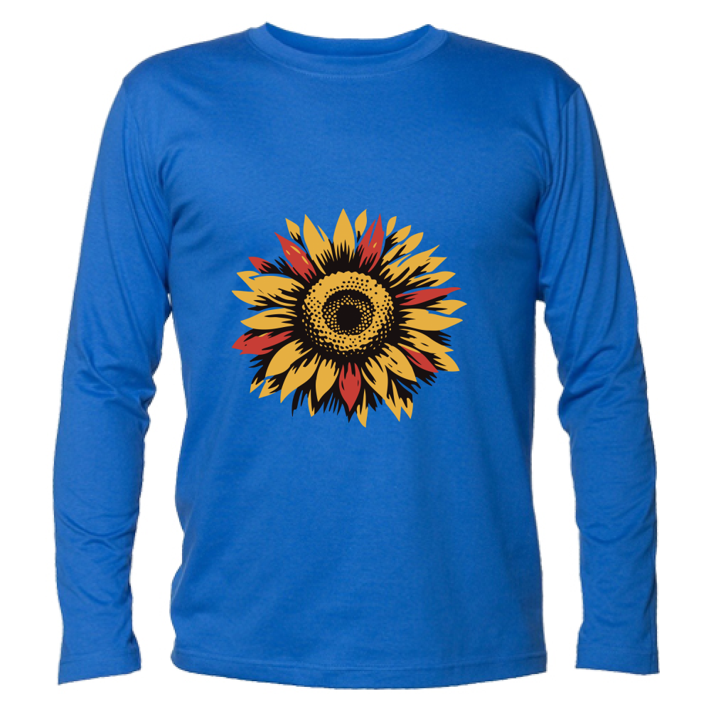 T-Shirt Unisex Manica Lunga Sun Flowers