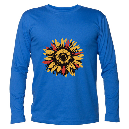 T-Shirt Unisex Manica Lunga Sun Flowers