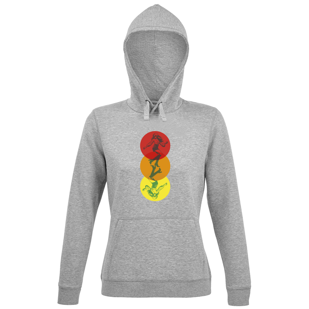 Hoodie Premium Women Dancing in the Colours