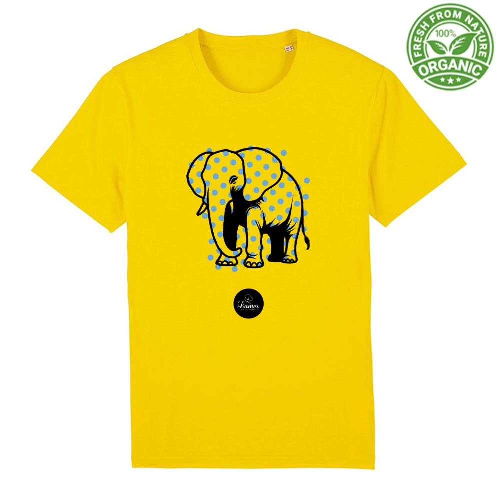 T-Shirt Unisex Premium Organic Pois Elephant