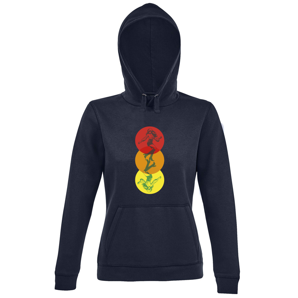 Hoodie Premium Women Dancing in the Colours