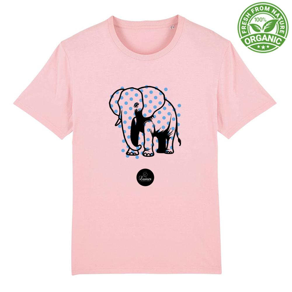 T-Shirt Unisex Premium Organic Pois Elephant