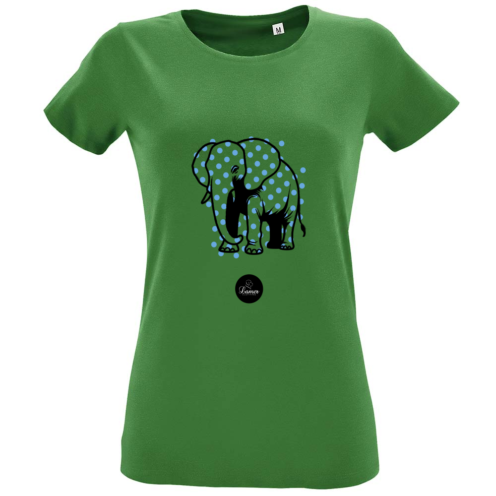 T-Shirt Women Fit Pois Elephant