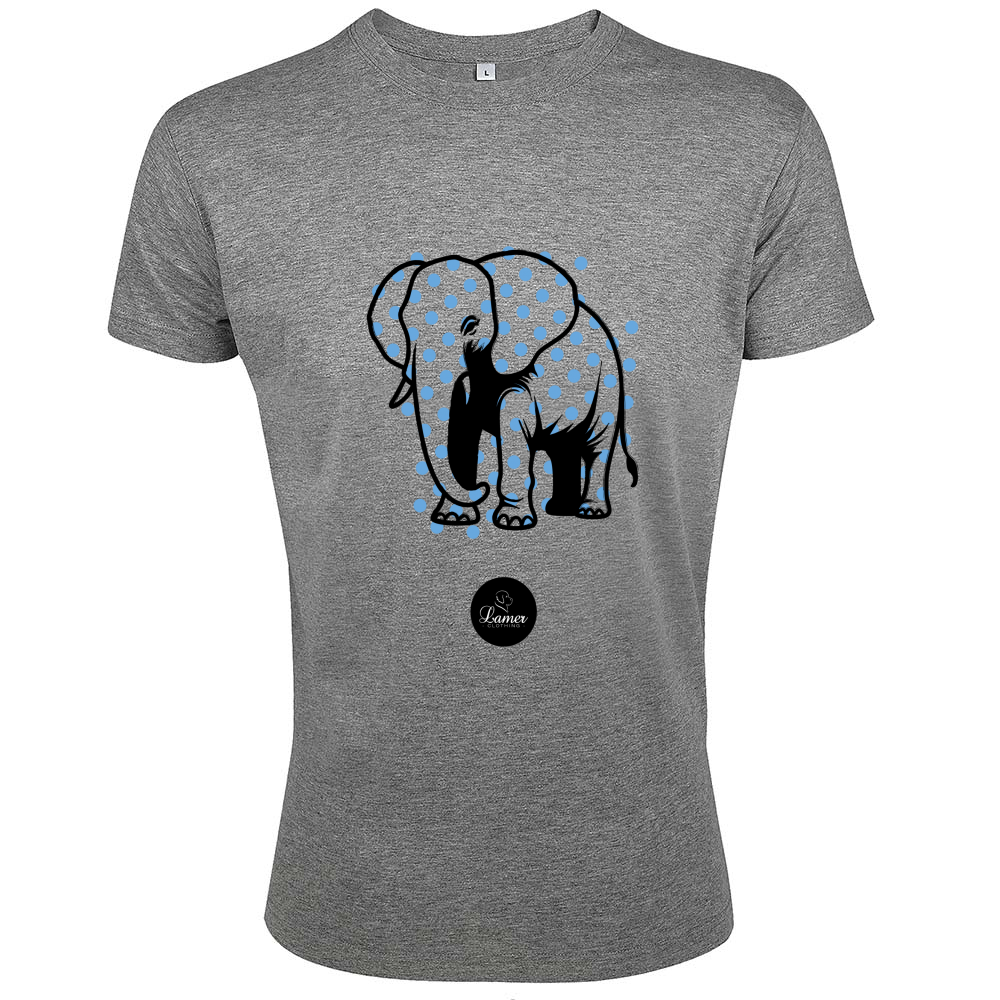 T-Shirt Men Fit Pois Elephant