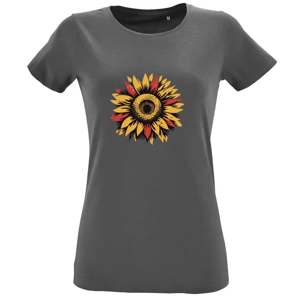 T-Shirt Women Fit Sun Flowers