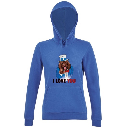 Hoodie Premium Women Blue Line