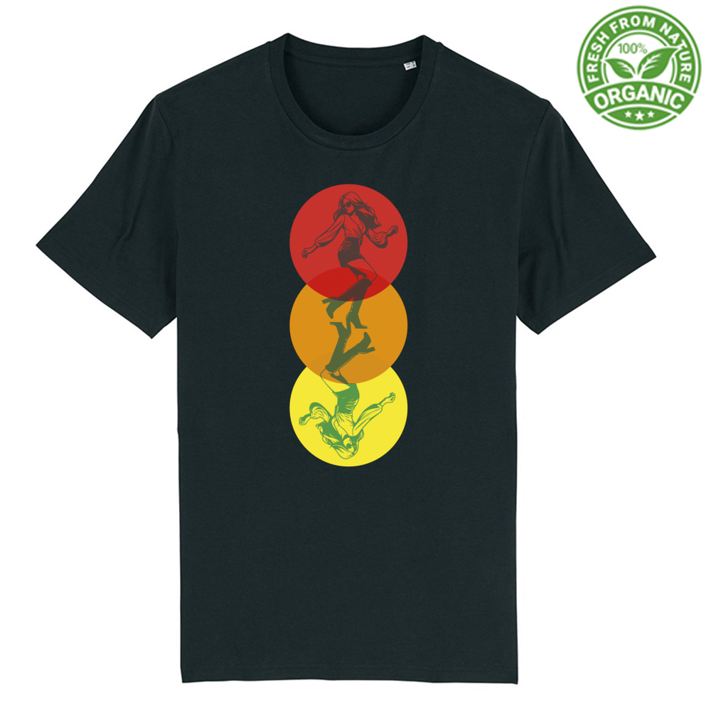 T-Shirt Unisex Premium Organic Dancing in the colours