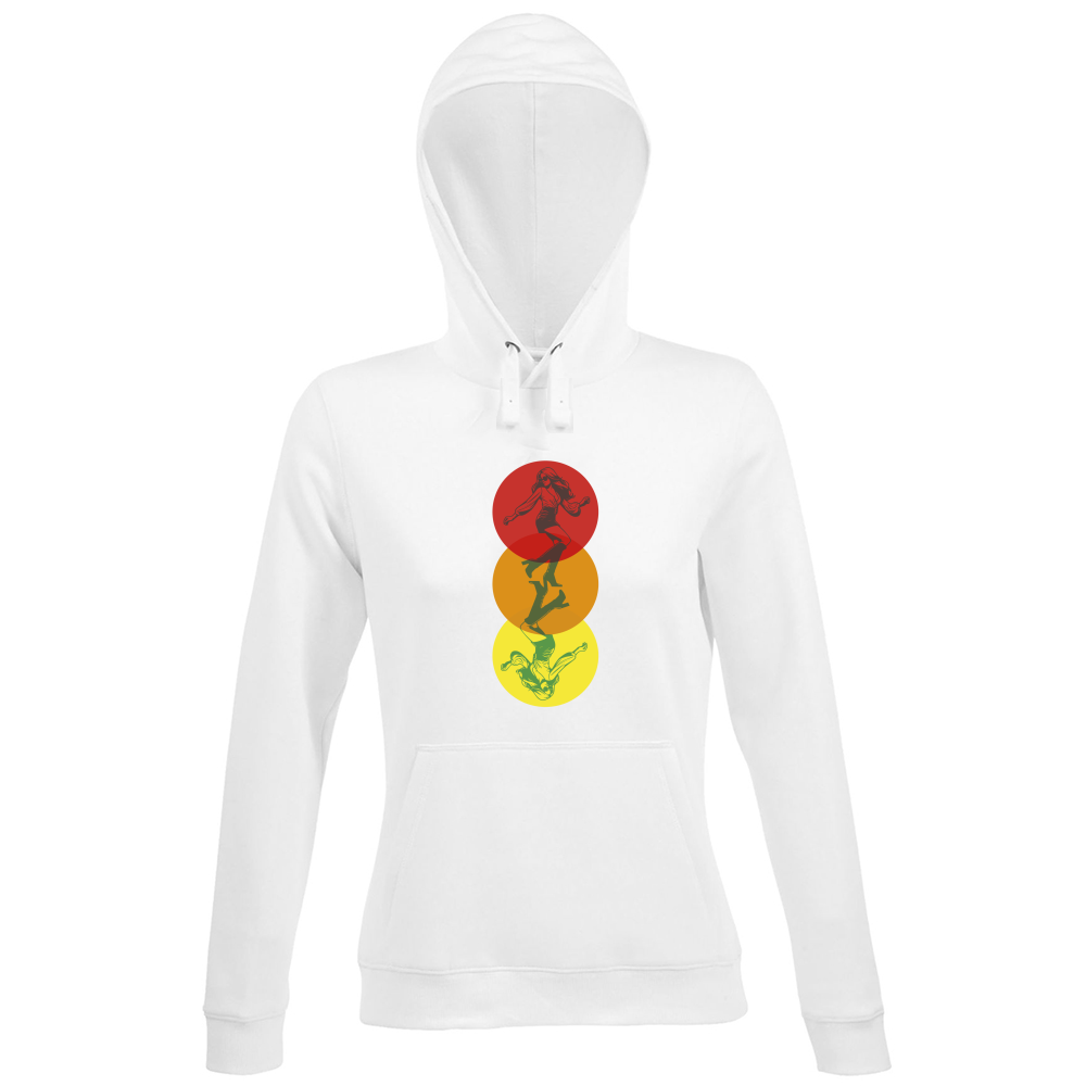 Hoodie Premium Women Dancing in the Colours