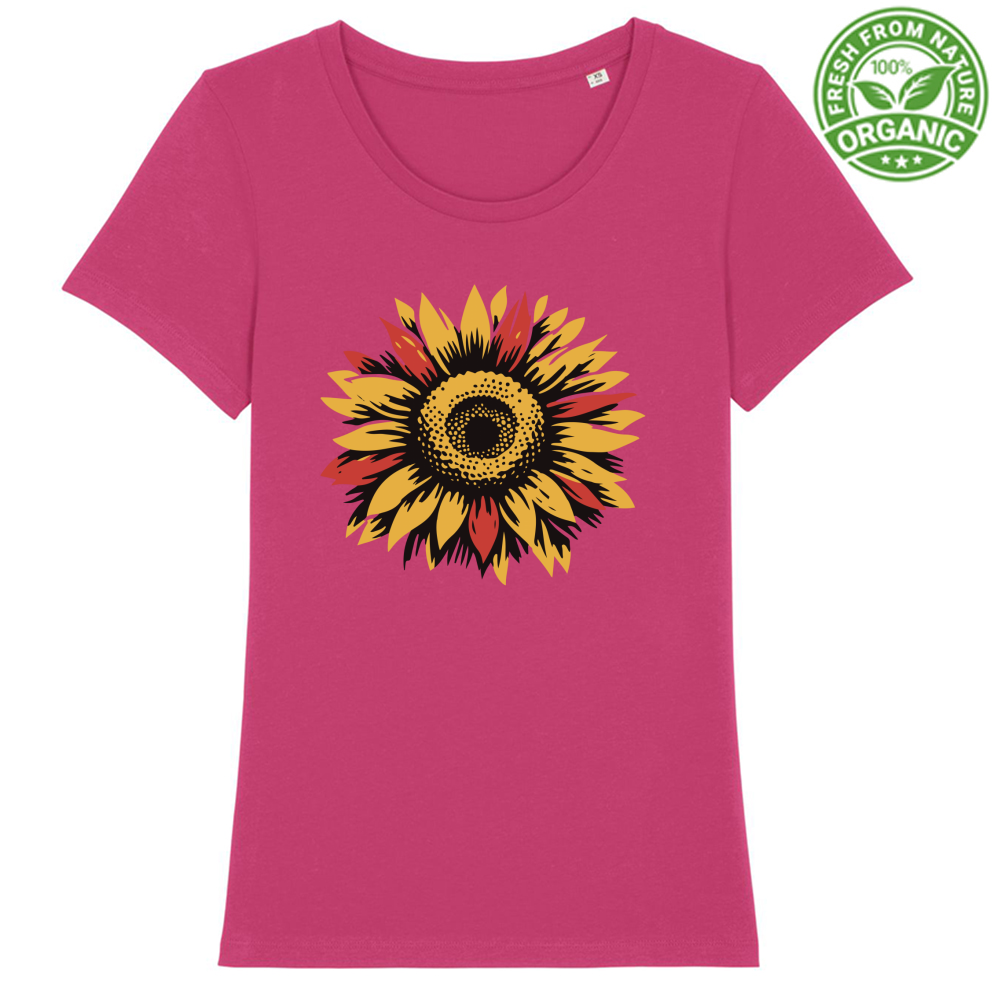 T-Shirt Women Premium Organic Sun Flowers