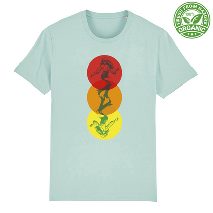 T-Shirt Unisex Premium Organic Dancing in the colours