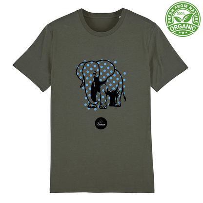 T-Shirt Unisex Premium Organic Pois Elephant