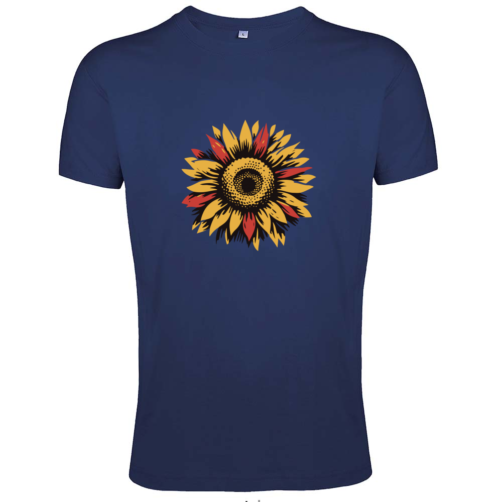 T-Shirt Men Fit Sun Flowers