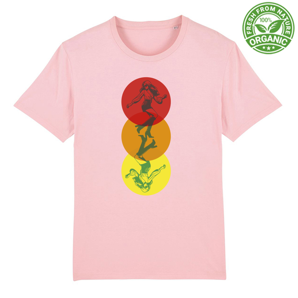 T-Shirt Unisex Premium Organic Dancing in the colours