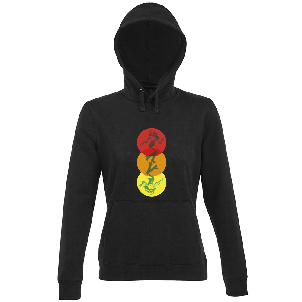 Hoodie Premium Women Dancing in the Colours