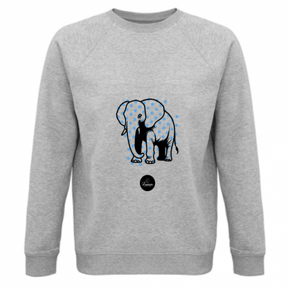 Felpa Unisex Organica Pois Elephant