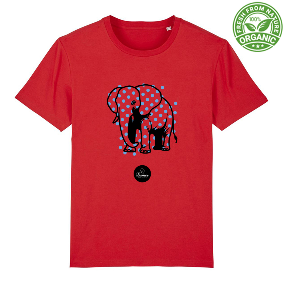 T-Shirt Unisex Premium Organic Pois Elephant