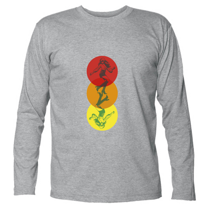 T-Shirt Unisex Manica Lunga Dancing in the Colours