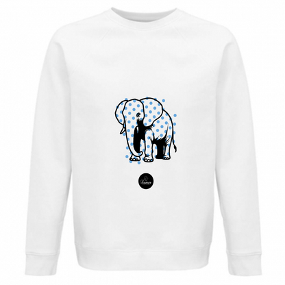 Felpa Unisex Organica Pois Elephant