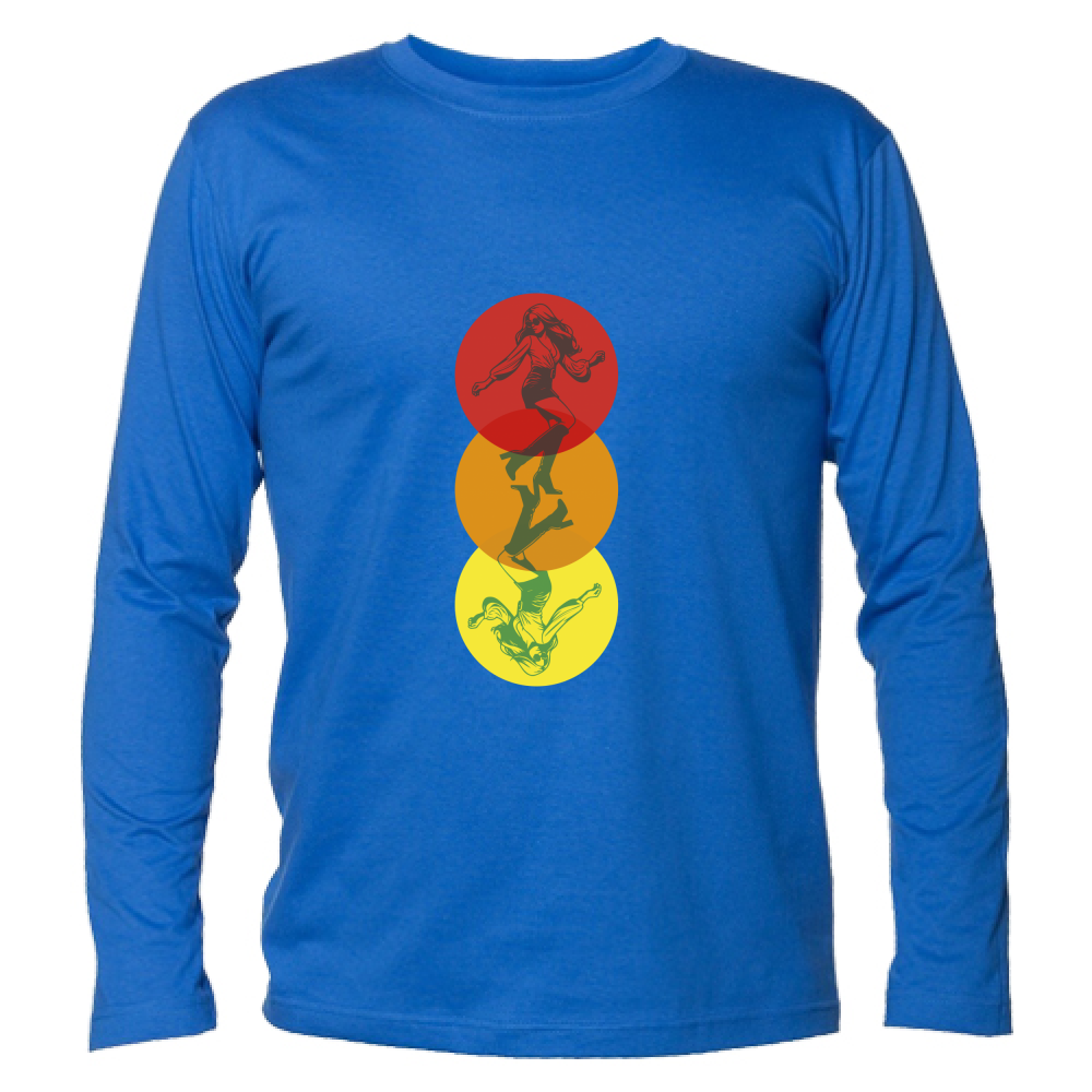 T-Shirt Unisex Manica Lunga Dancing in the Colours