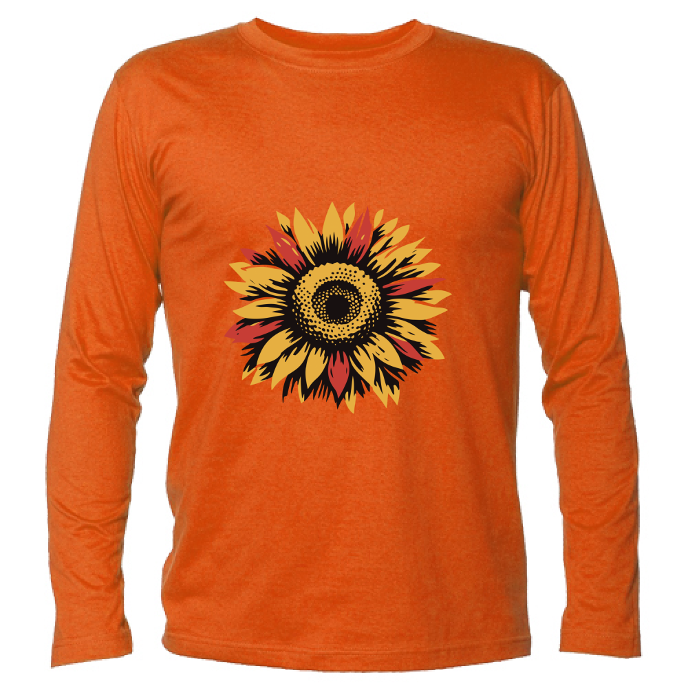 T-Shirt Unisex Manica Lunga Sun Flowers