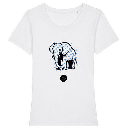 T-Shirt Women Premium Organic Pois Elephant