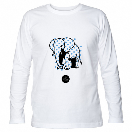 T-Shirt Unisex Manica Lunga Pois Elephant