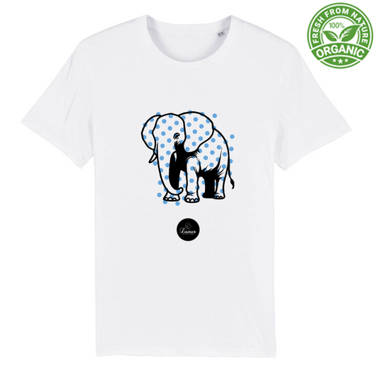 T-Shirt Unisex Premium Organic Pois Elephant