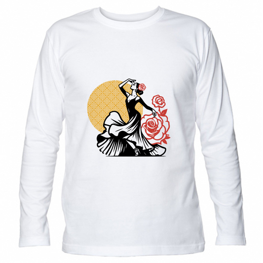 T-Shirt Unisex Manica Lunga Bailaora Flamenca