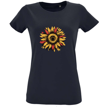 T-Shirt Women Fit Sun Flowers