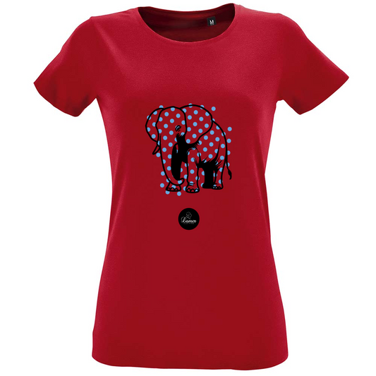 T-Shirt Women Fit Pois Elephant